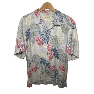 Tommy Bahama‎ Silk Short Sleeve Shirt | Light Blue | Size: L